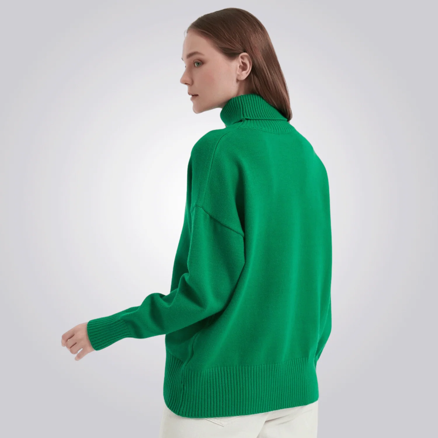 CAMISETA CORDILHEIRA GOLA ALTA FEMININA VERDE - Image 4